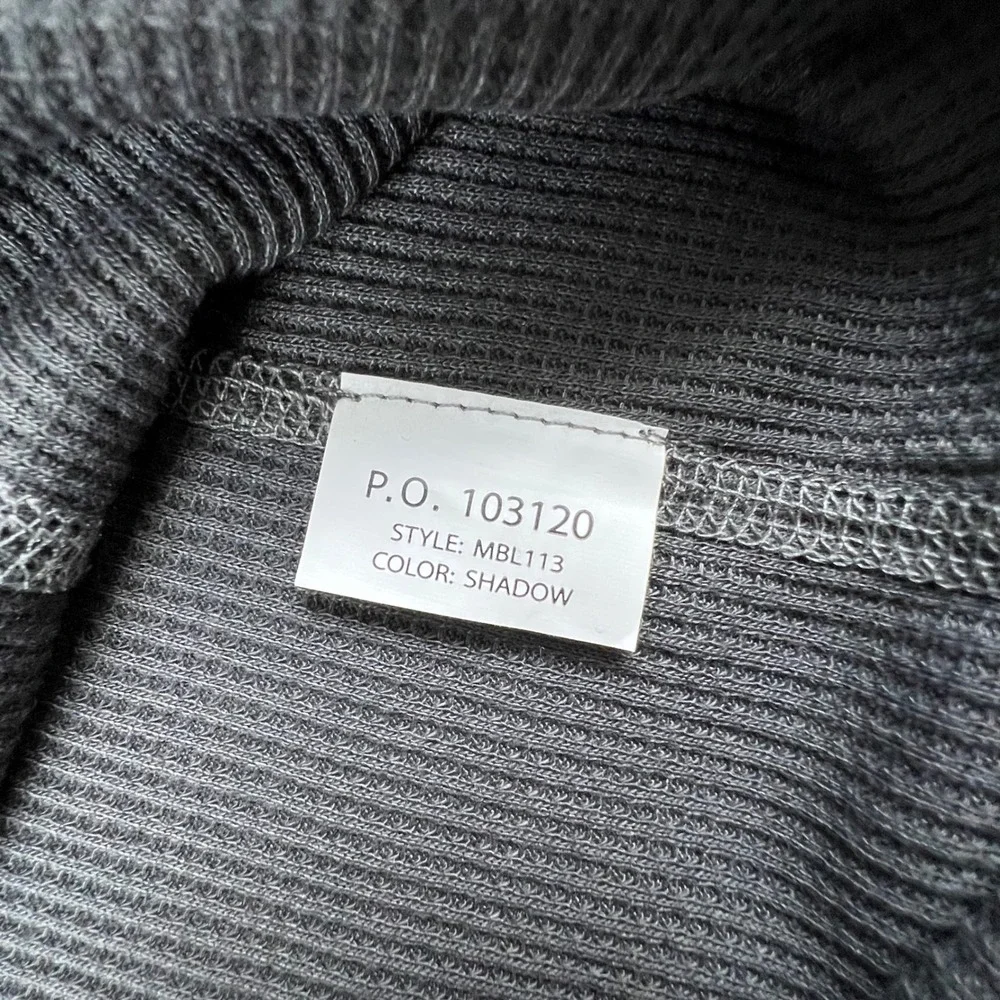 Carhartt Force Midweight Waffle Base Layer Crewneck Top Work Gray Mens Small NWT